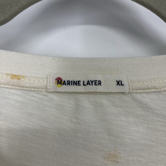 Marine Layer White Tee with Yellow sunshines - Picture 8 of 10